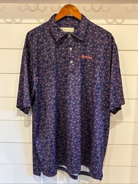 Donald Ross Golf Polo Shirt - Hawaiian print
